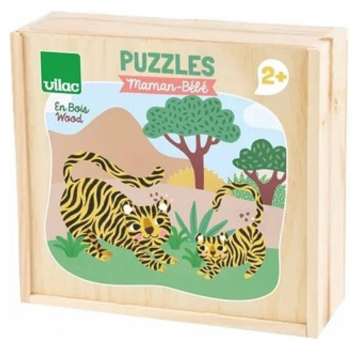 Vilac houten puzzel moeder-kind dieren educatief speelgoed