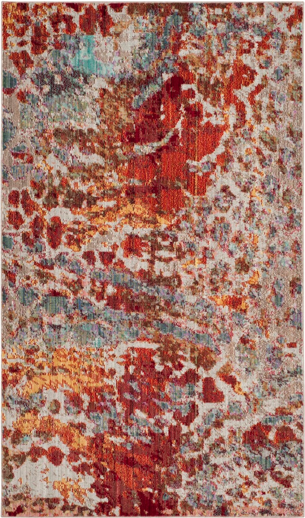 Safavieh Tapis artisanat inspiré en polyester multicolore, 122 x 183 cm Multicolore 183x1x122cm