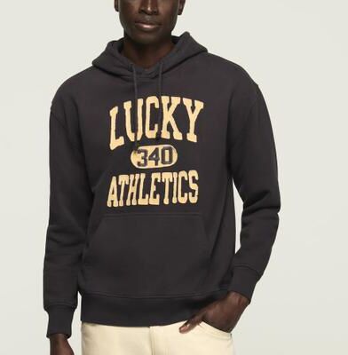 Lucky Brand Lucky Vintage Hoodie - Men's Clothing Outerwear Sweatshirts Crewneck Hoodies in Navy, Size S