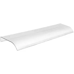 Home Nature Wohnkonzept Vordach transparent 80x40 cm, Balkon Regenschutz Haustür Überdachung wetterfest, Unterstand