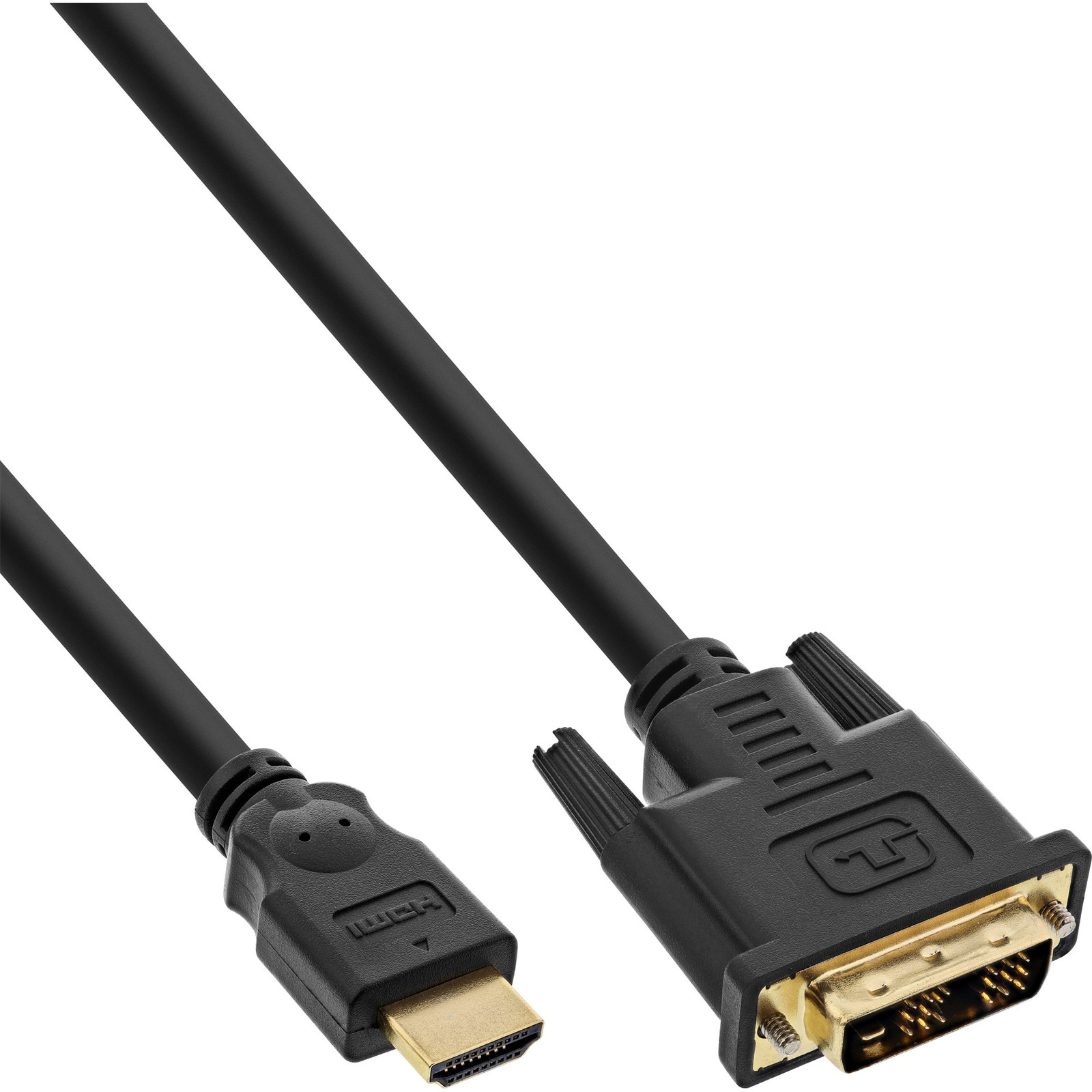 InLine 17668P HDMI naar DVI-D kabel, 15 meter, zwart, 4,95 Gbit/s