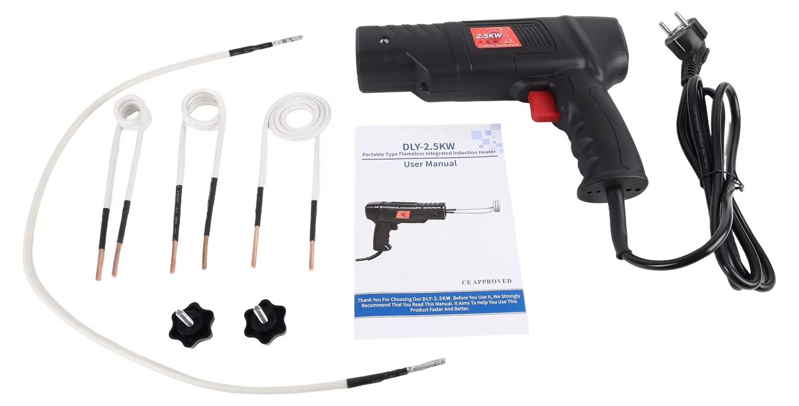 Induktionsheizgerät - Handgeführter Muttern- und Bolzenwärmer - 2500 W - 220 V - 45 kHz - Für Rostige Schrauben
