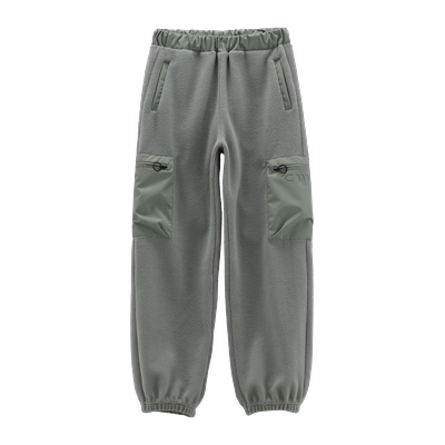 Fleecehose CMP "WOMAN LONG PANT", Damen, Gr. XL, N-Gr, grau (grün), Obermaterial: 100% Polyester, Hosen Fleecehose, Teddyfell, wärmend