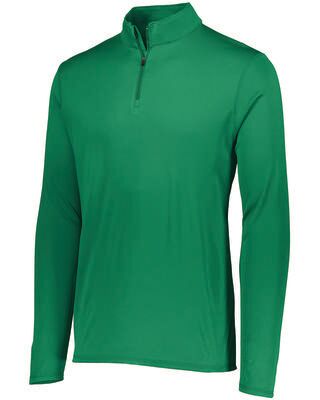 Augusta Sportswear 2785 Attain Wicking 1/4 Zip Pullover T-Shirt in Kelly size 3XL   Polyester