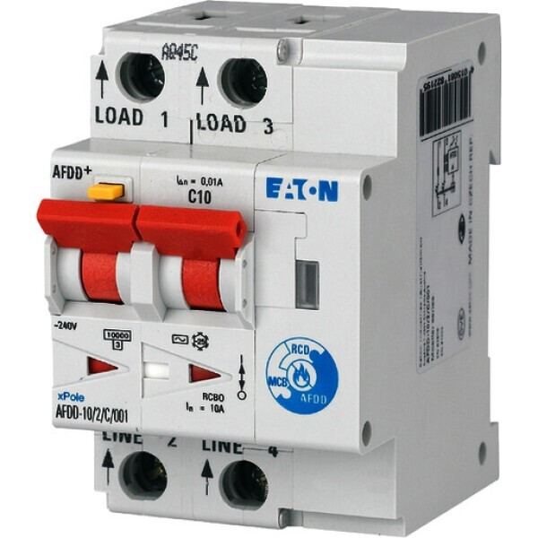 Eaton AFDD brandbeveiligingsschakelaar, 2-polig (AFDD-10/2/C/003-A)