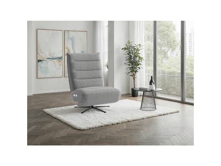 Sit & More Relaxsessel, Grau, Metall, 80x109x98 cm, Liegefunktion, Herz-Waage-Funktion, Sitzfläche 360° drehbar, Wohnzimmer, Sessel, Relaxsessel