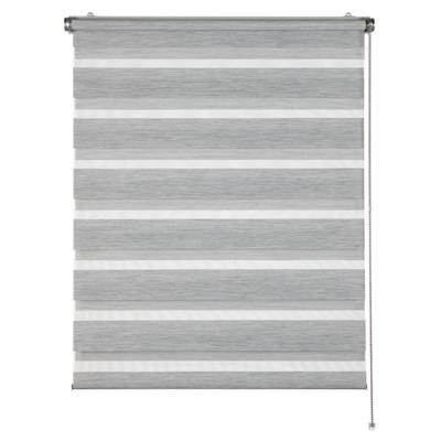 Doppelrollo "Tilda", schwarz (anthrazit struktur), B:60cm H:150cm, Polyester, SCHÖNER WOHNEN-KOLLEKTION, Rollos, geklemmt, silberne oder weiße Rollo-Technik