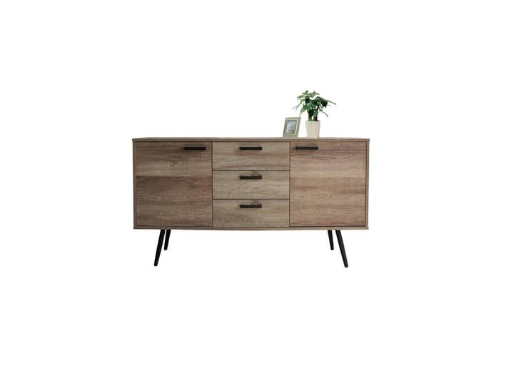 Livetastic Sideboard, Braun, 2 Fächer, 3 Schublade(n) Schubladen, 150x84x39.5 cm, Wohnzimmer, Kommoden & Sideboards, Sideboards
