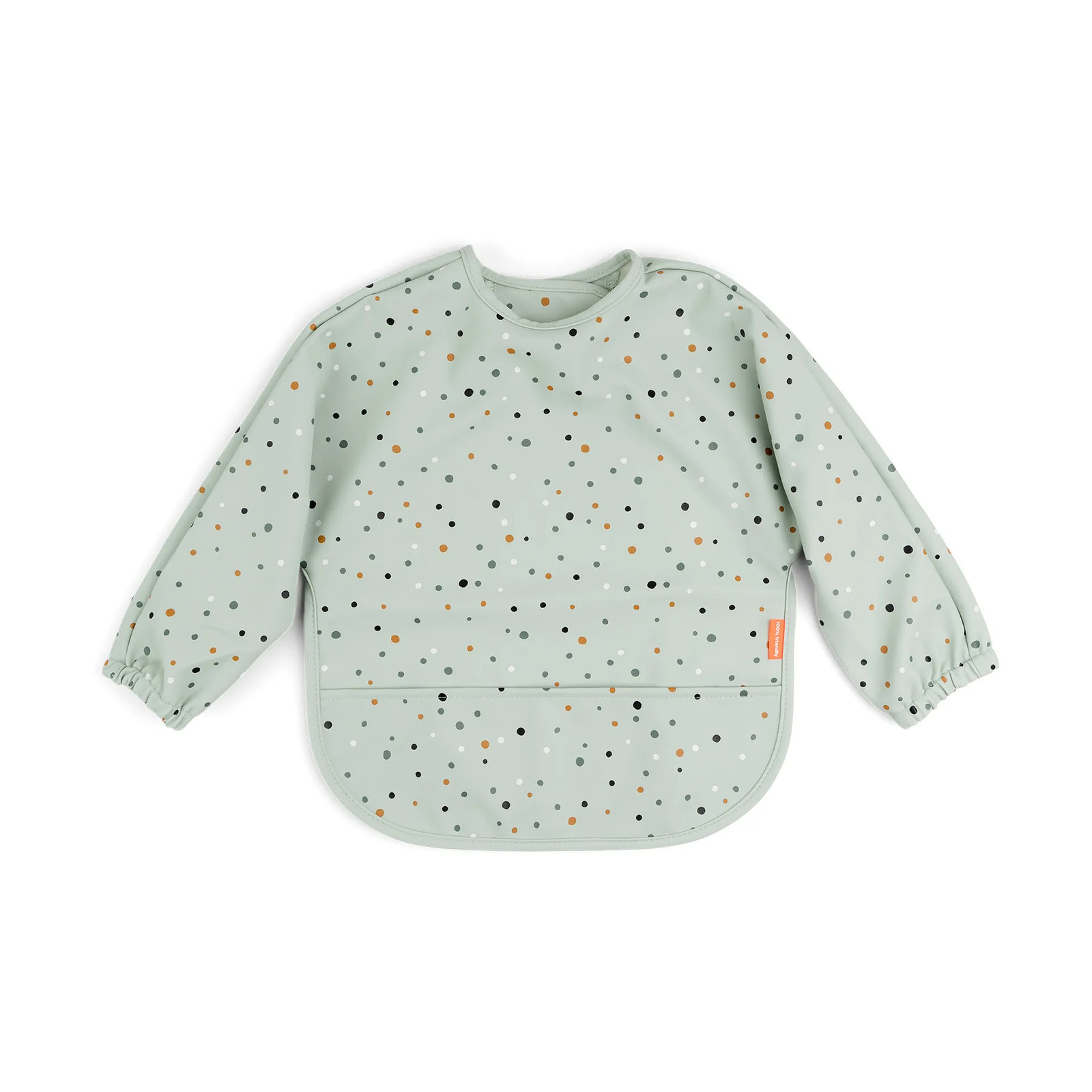 Done by deer Happy Dots slabbetje met mouw Groen