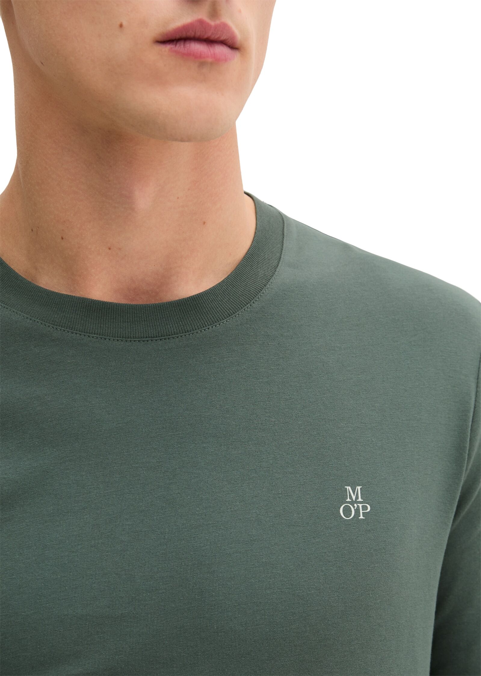 Marc O' Polo Marc OPolo mit dezentem Logo-Print vorne mangrove S