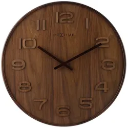 Nextime Wanduhr Wood Wood Medium 3096BR