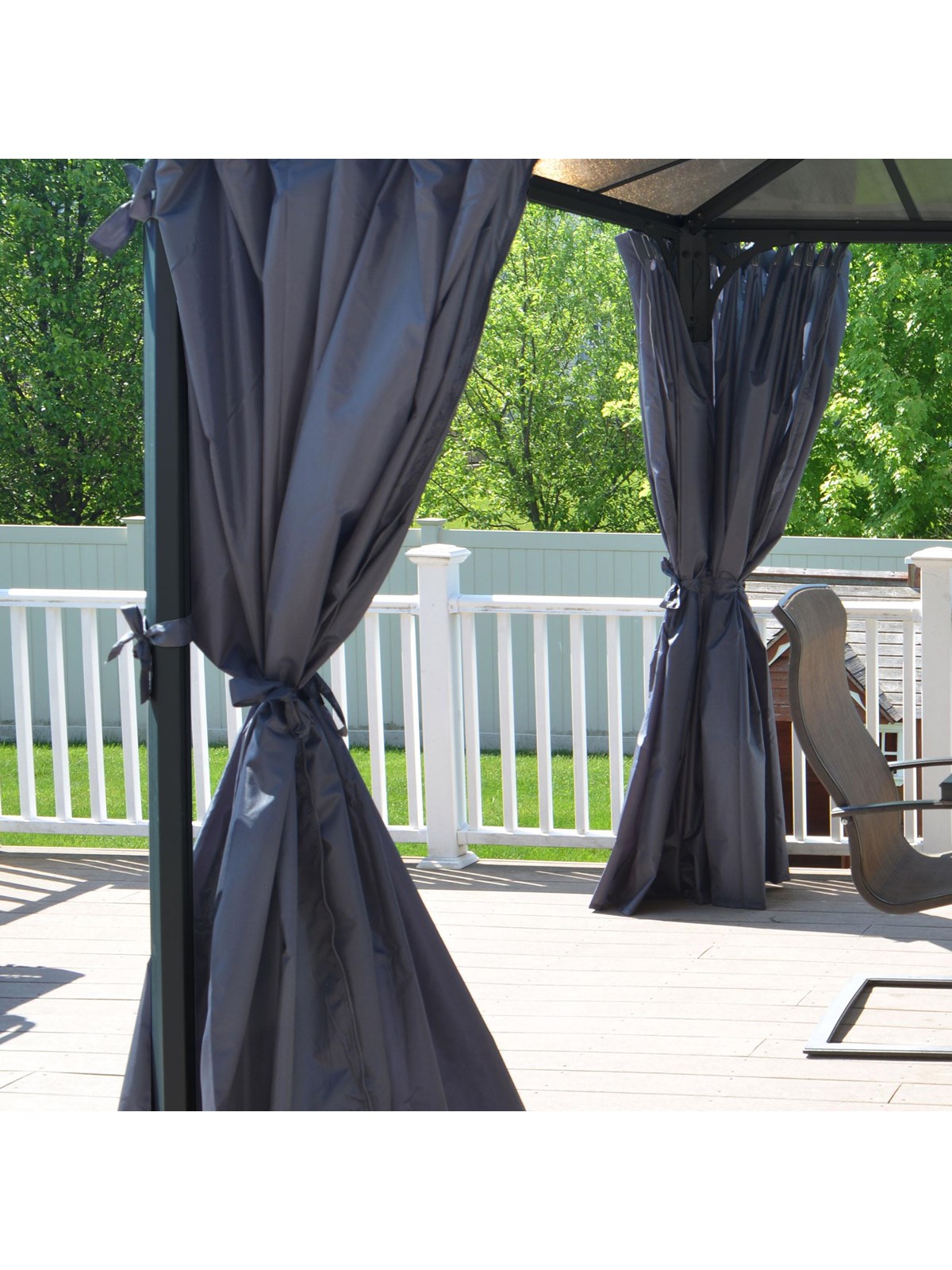 Canopia Curtain set for Martinique 4300 & Milano 4300 rectangular garden gazebo Palram
