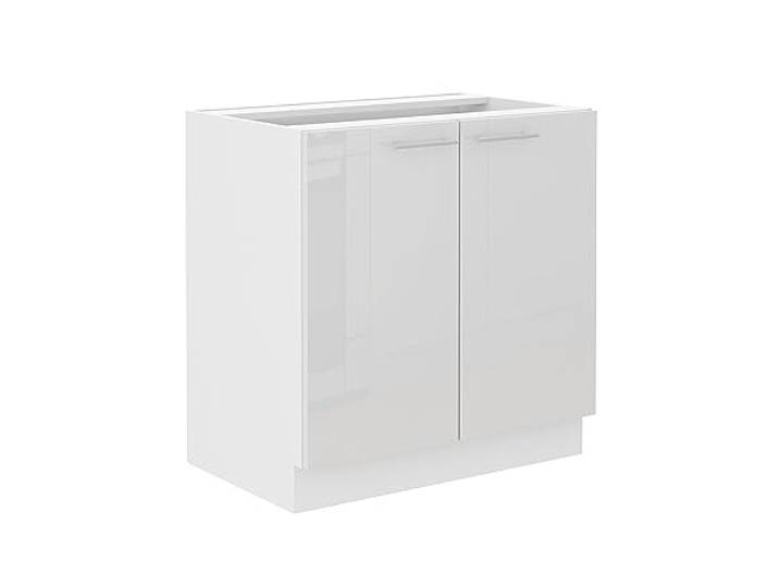 Kuechen-preisbombe Unterschrank 80 Lara Weiß Hochglanz + Weiß matt Küchenzeile Küchenblock Küche