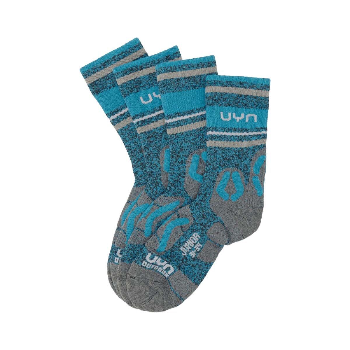 Uyn Junior Outdoor Explorer Socks 2PRS Pack blue stripes (Q137) 24/26 S100343-Q137-24/26