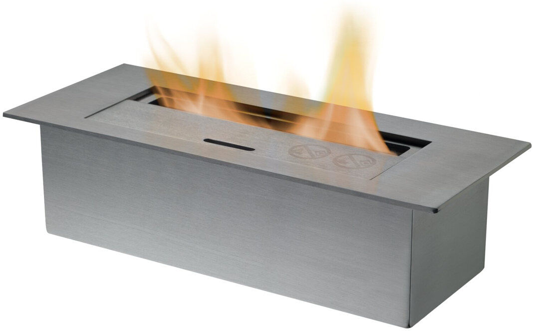 Adam Stainless Steel Fireplace Insert with 12000 BTU Stainless Steel 8.1cm H X 35cm W X 18.5cm D
