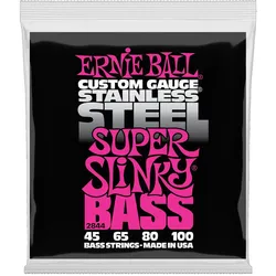 Ernie Ball Super Slinky Stainless Steel Bass 2844 .045-100 - Saiten E-Bass