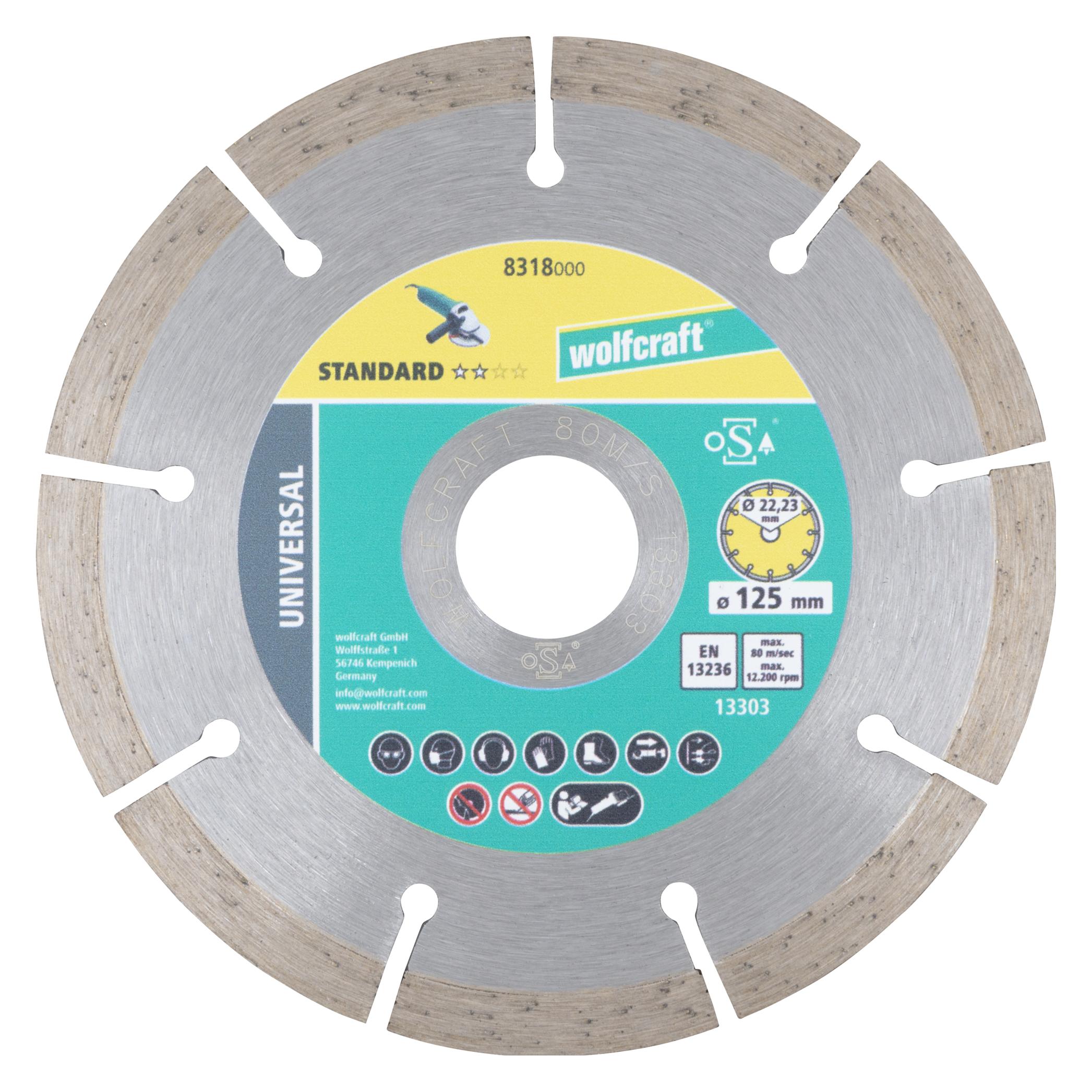 wolfcraft 1 Diamant-Trennsch Solid Univ. ø125mm HP (8318000)