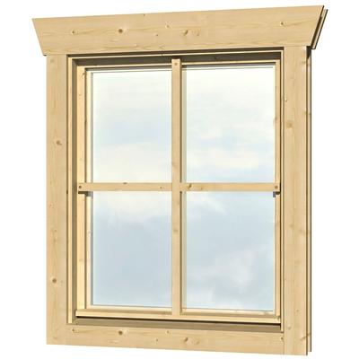 Fenster SKANHOLZ "Einzelfenster", natur, B:57,5cm H:70,5cm, Glas, Massivholz, Fenster, Anschlag links