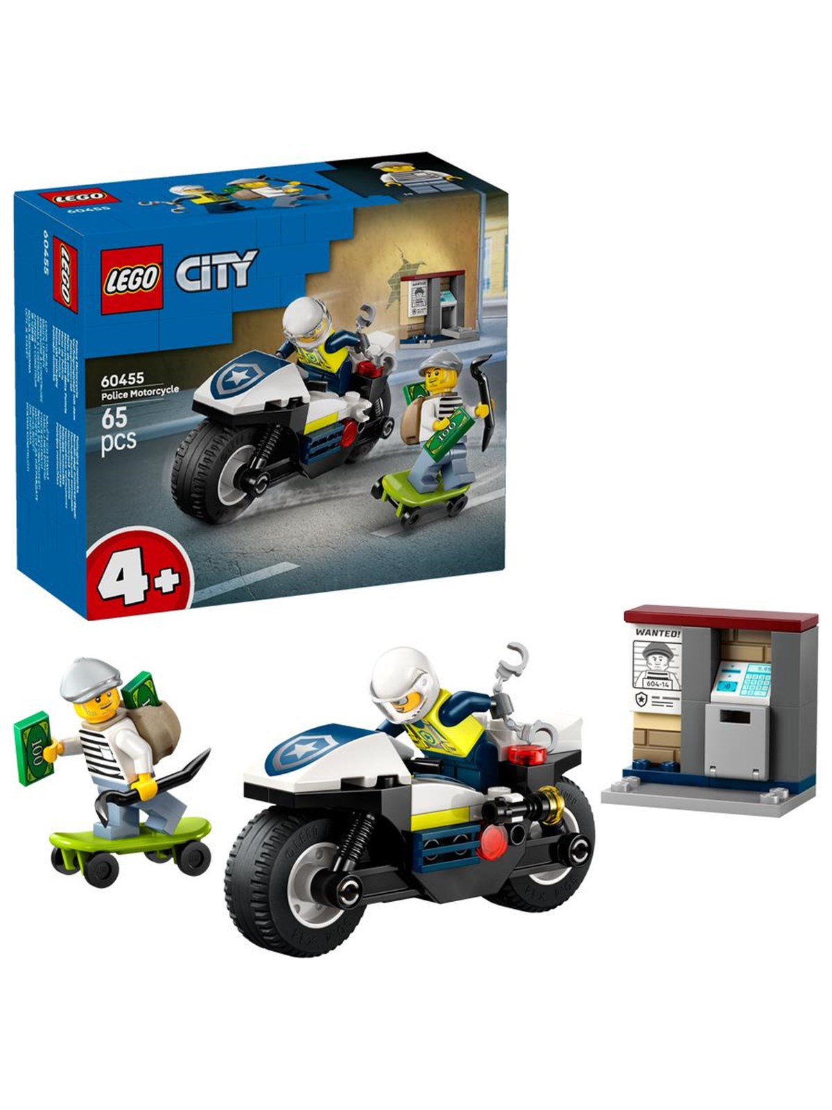 LEGO City 60455 Verfolgungsjagd mit dem Polizeimotorrad