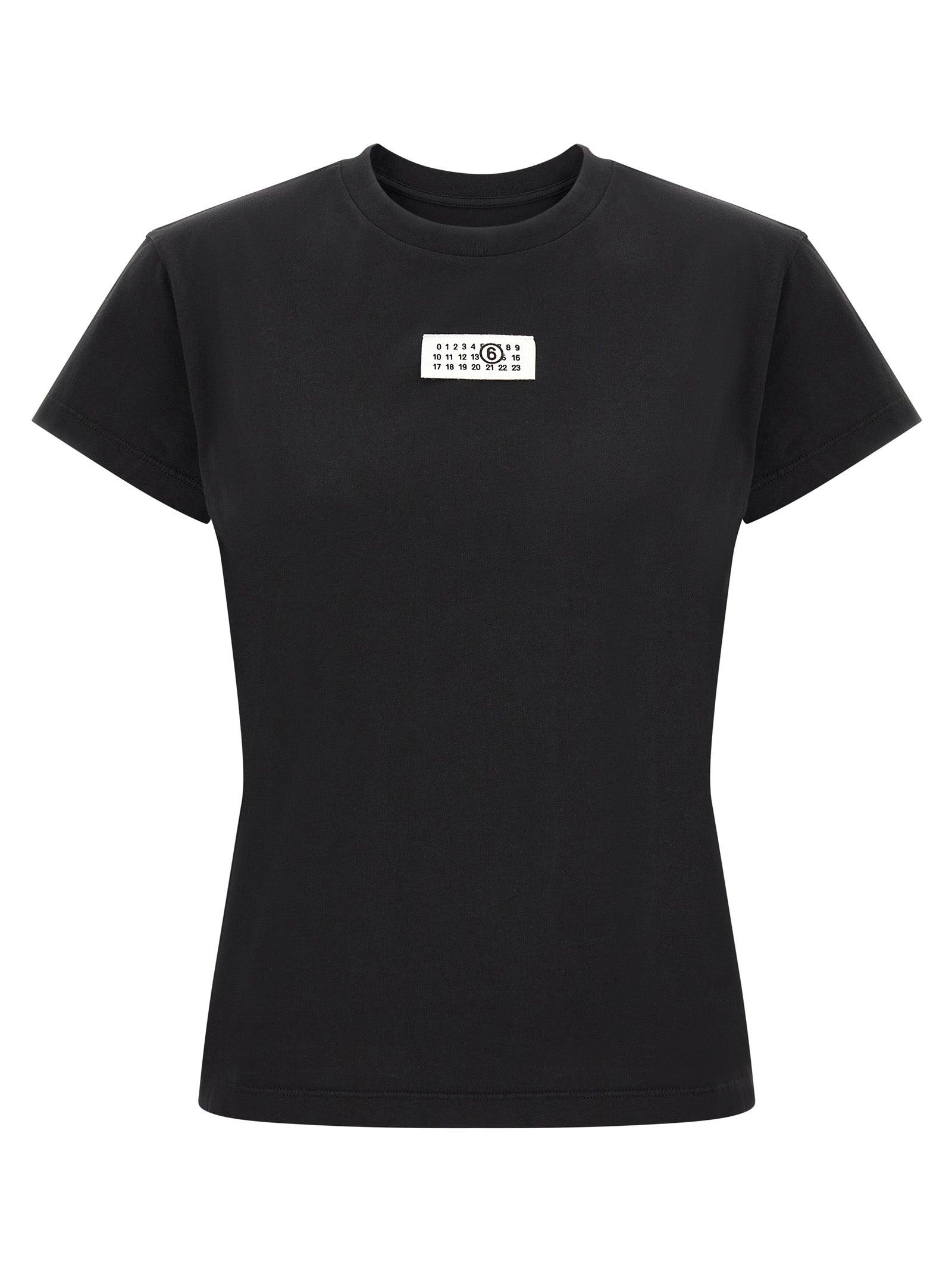 MM6 Maison Margiela Zwart Katoenen T-Shirt