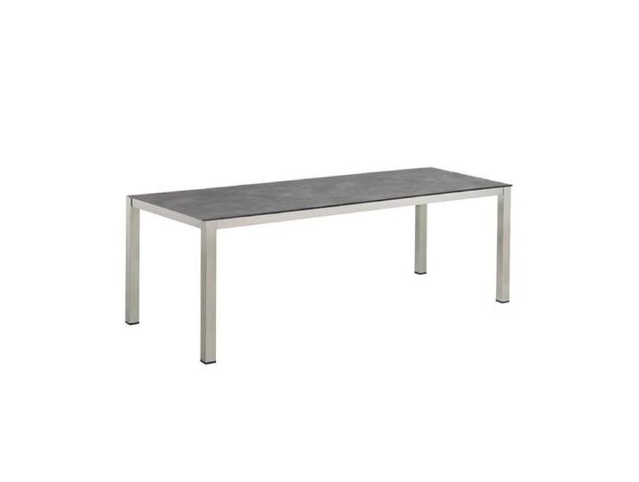 Kettler Cubic Gartentisch 220x95cm Edelstahl/HPL Dunkelgrau