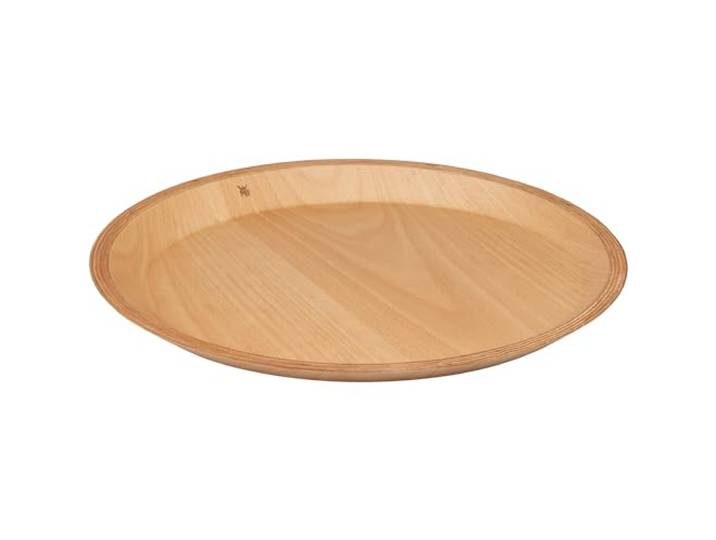 WMF Kineo Tablett 37,5 cm, Serviertablett rund, Dekotablett, Buchenholz, Servierplatte für Kaffee, Tee, Käse, Antipasti