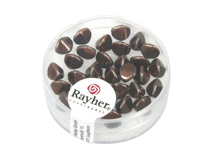Rayher Glasperle Dreikant 7 mm 32 Stück