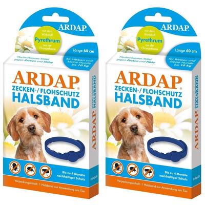 Ardap Zecken-/Flohschutzhalsb.kl.Hun.+Welp.b.10 kg 2x 2x1 St Halsband