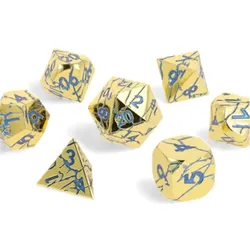 Crit Stones Divinity Unbound Metal RPG Dice Set