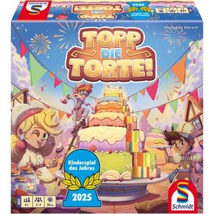 Schmidt-Spiele Brettspiel 40659, Topp die Torte!, ab 6 Jahre, 2-4 Spieler
