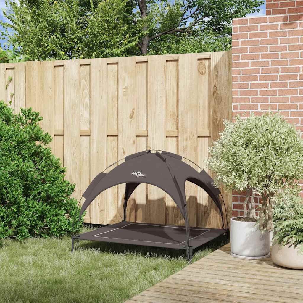 vidaXL Cama para perro 104 x 86 x 84,5 cm Acero Marrón Marrón