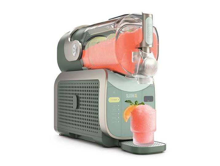 Ninja SLUSHi XL Slush-Eismaschine mit Slush-Assist Technologie, FS601EUGN großes Fassungsvermögen von 3,7 l (maximale Füllmenge 2.840 ml), für Slush, gefrorene Cocktails und mehr, Grün