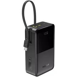 Baseus EnerFill FC51 Bipow 2 Pro Cable 30000mAh Cosmic Black (30000 mAh, 22.50 W), Powerbank, Schwarz