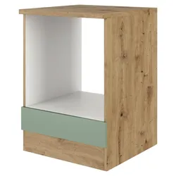 Herdumbauschrank Cara ca. 60x85x57 cm Grün/Eiche