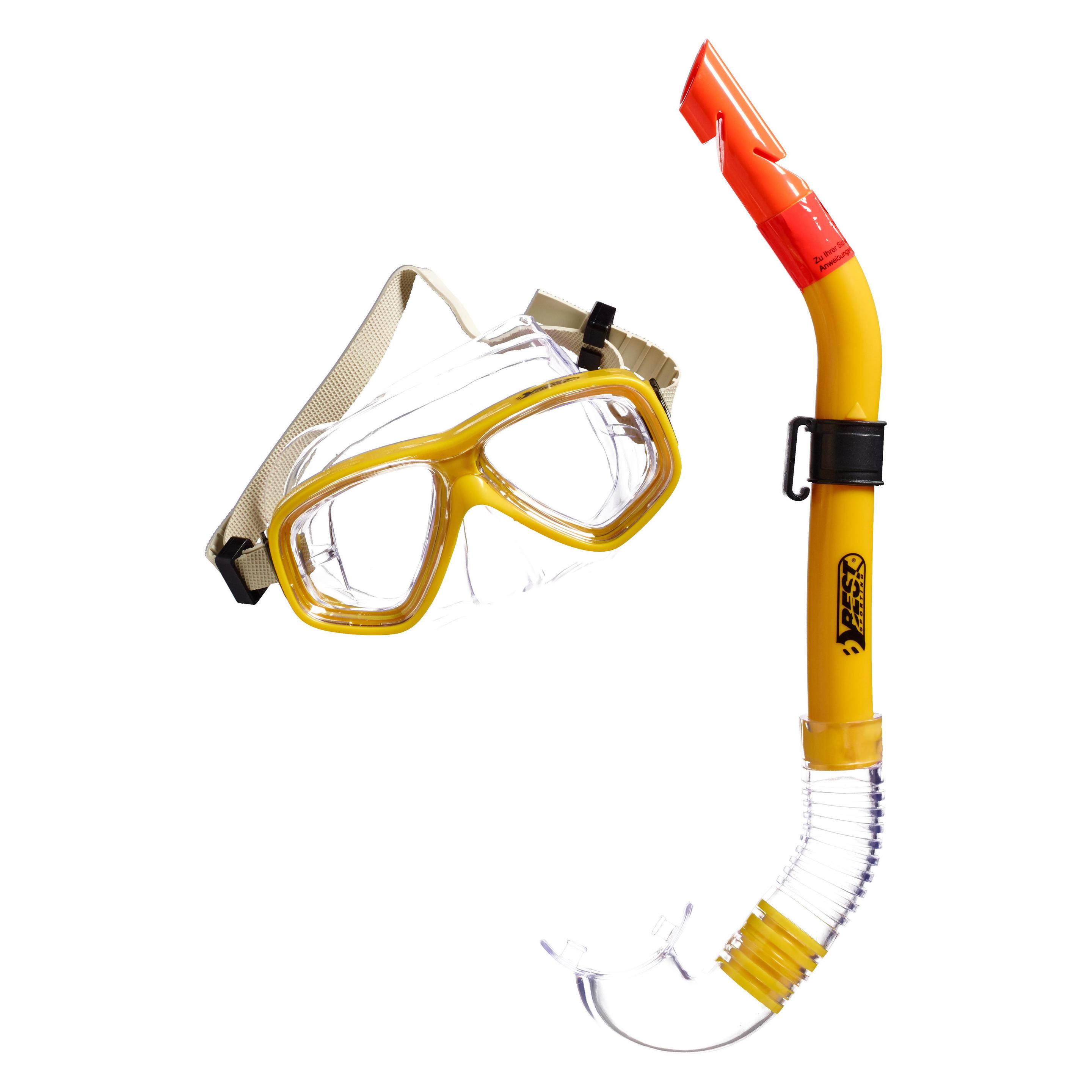 Magni Tauchset Anaconda für Kinder I Taucherbrille Anti-Fog und Trocken Schnorchel I Anti-Le (65561)