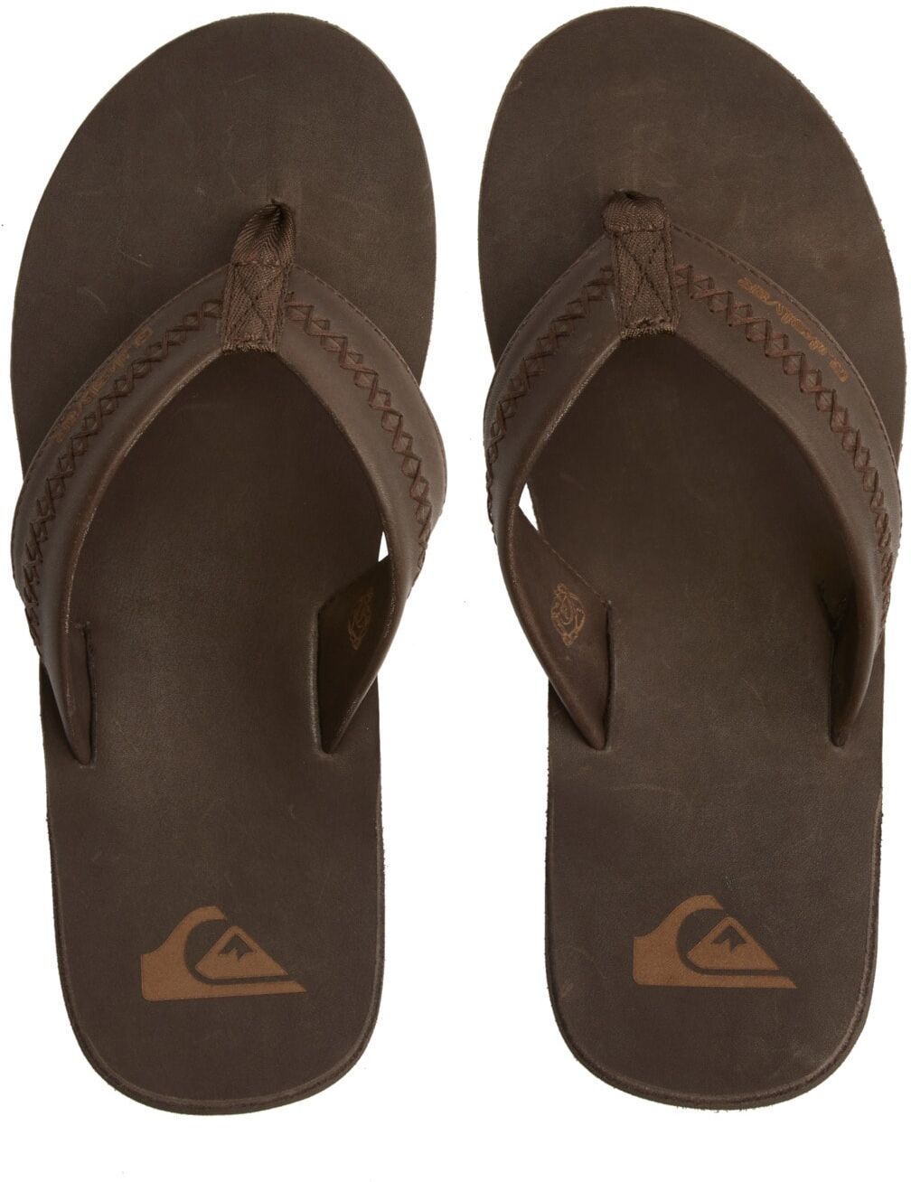 Sandale QUIKSILVER "Carver Natural", Herren, Gr. 8(41), braun (braun 1), Obermaterial: Leder / Futter: Textil / Aussensohle: Gummi., Schuhe Sandale braun 1 8(41)