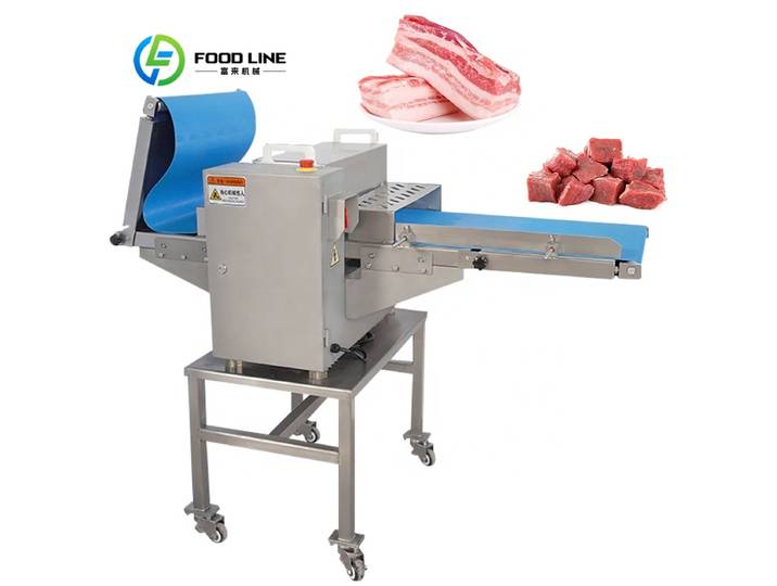 Machine de découpe personnalisée pour volailles et viandes fraîches, équipement de découpe en cubes, trancheuse, éplucheuse, haute capacité