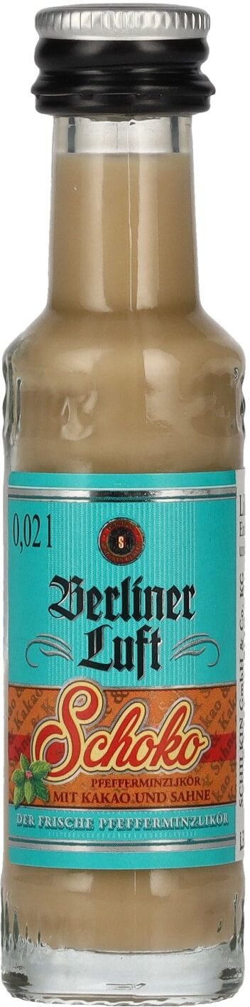 Berliner Luft SCHOKO Der Frische Pfefferminzlikör 15% Vol. 0,02l