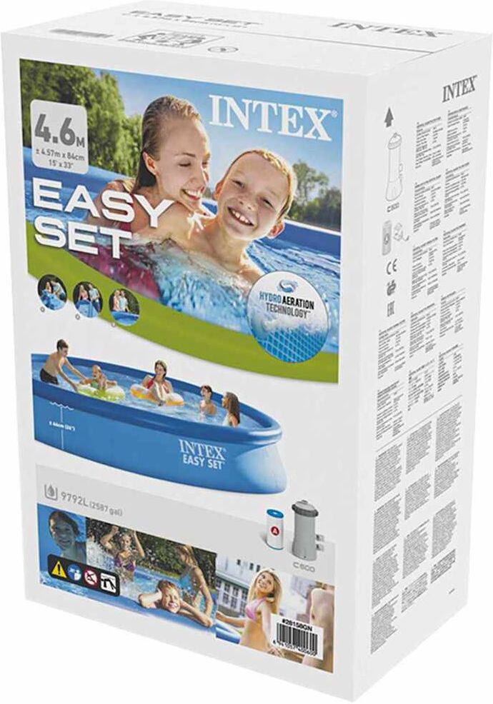 INTEX Piscine Easy Set avec système de filtration 457x84 cm