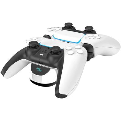 STEELPLAY Controller-Ladestation "Dual Charging Dock PS5", schwarz (schwarz, weiß), Ladegeräte