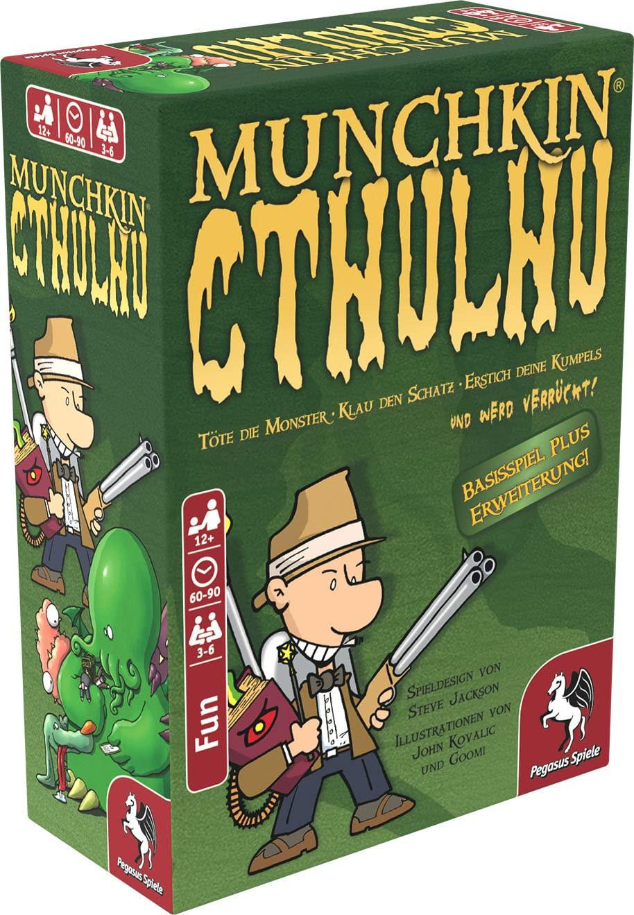 Pegasus Spiele 17189G - Munchkin Cthulhu 1+2, groen