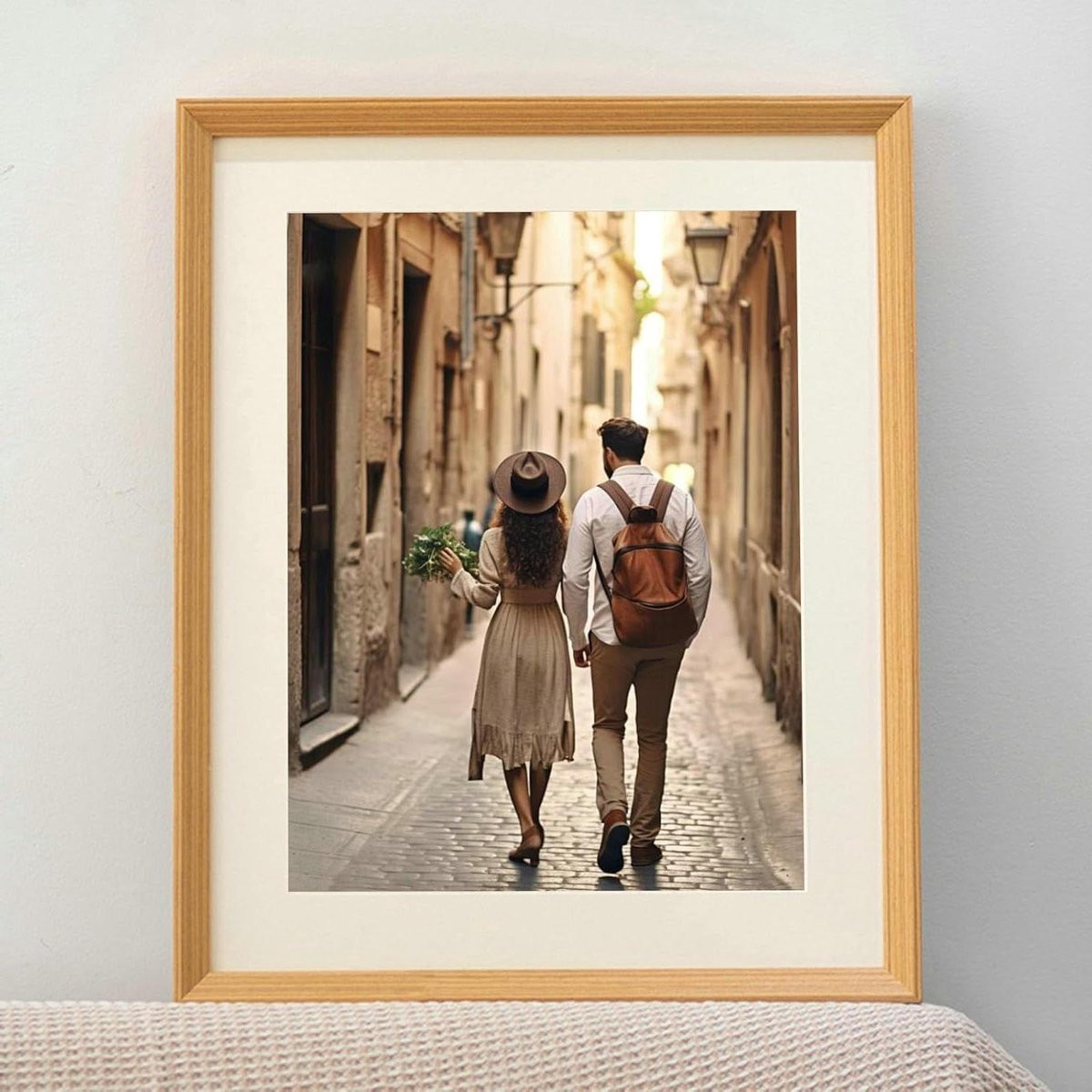 Houten Fotolijst Wandlijst Galerij in Houtkleur - 14x16 inch