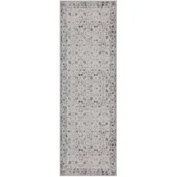 LÄUFER waschbar, mit floralen Ornamenten, VERNANTE in Creme, 80 x 250 cm