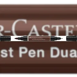 Faber Castell Tuschestift PAP Dual Marker sepia dunkel