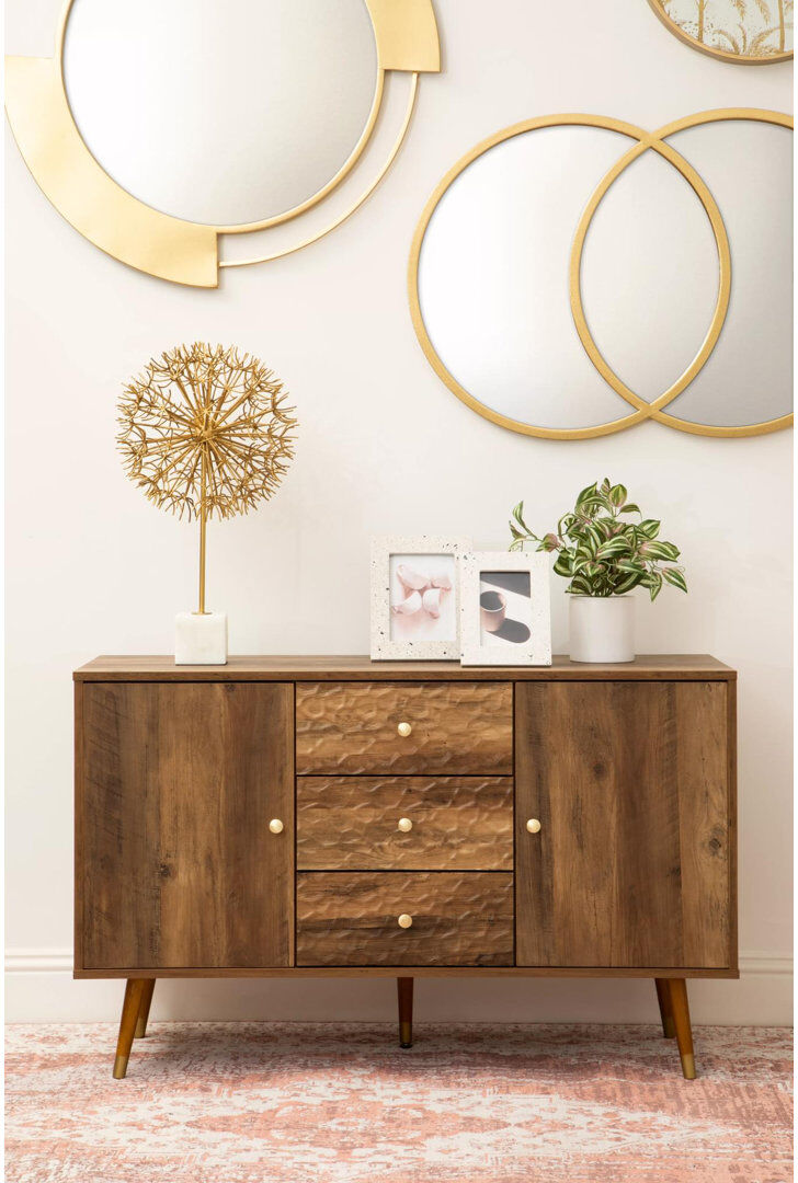 Gracie Oaks Bettina 114cm Sideboard Brown 70cm H X 114cm W X 39cm D