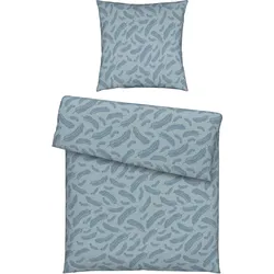 Bettwäsche Ferns XL Blau ca. 155x220cm