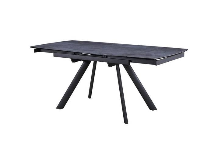 BLAKE - Table de Repas Allongeable Céramique Grise