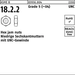 Sechskantmutter R 83936 UNC-Gewinde niedrig 3/4 Grade 5 (~04) 25 Stück