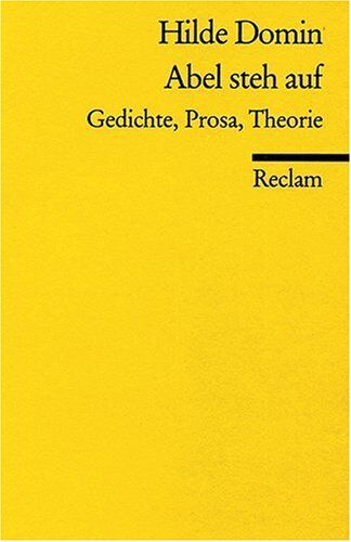 Hilde Domin - Abel steh auf: Gedichte, Prosa, Theorie - Preis vom 11.10.2026 15:43:13 h