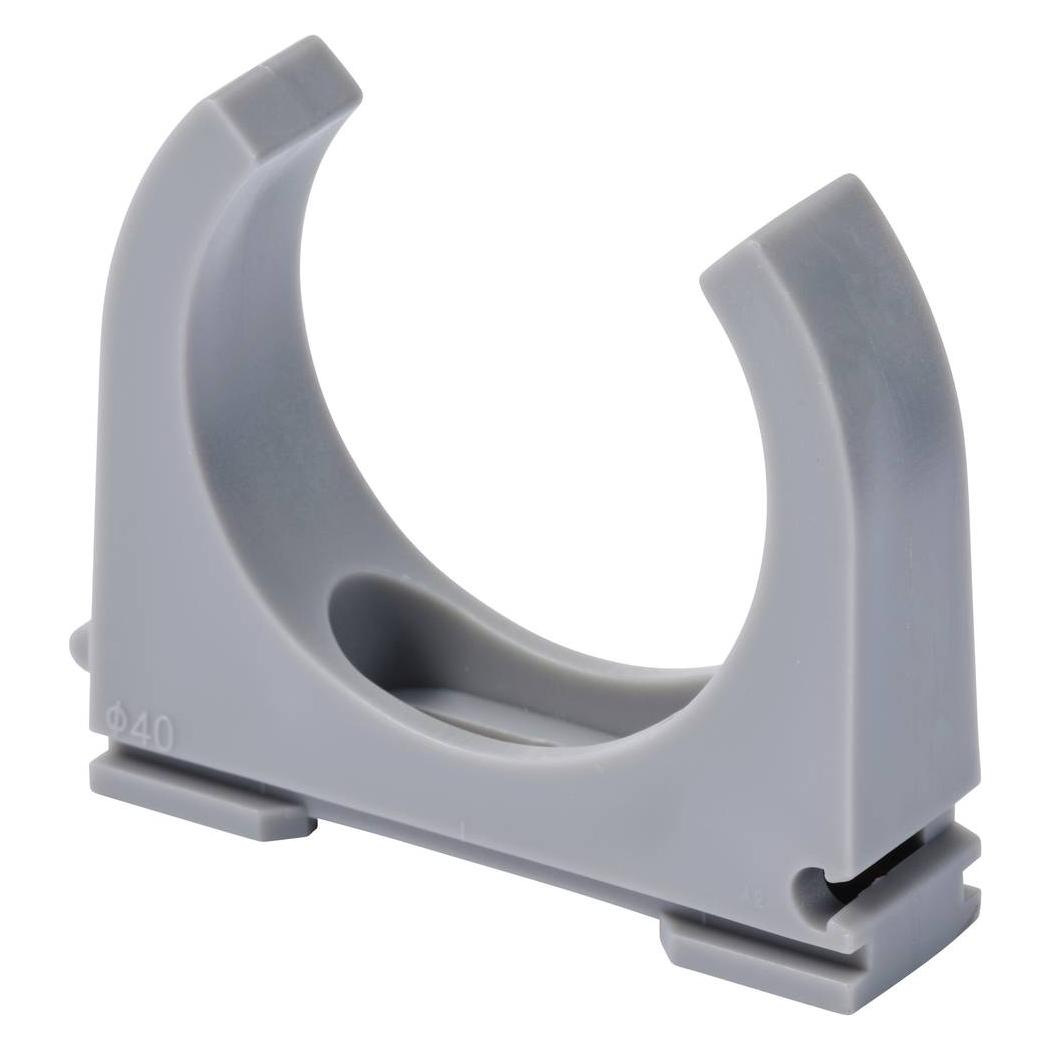 Tru Components Kabelclip TC-12533308 Bündel-Ø-Bereich 40 mm (max) Grau 20 St (TC-12533308)